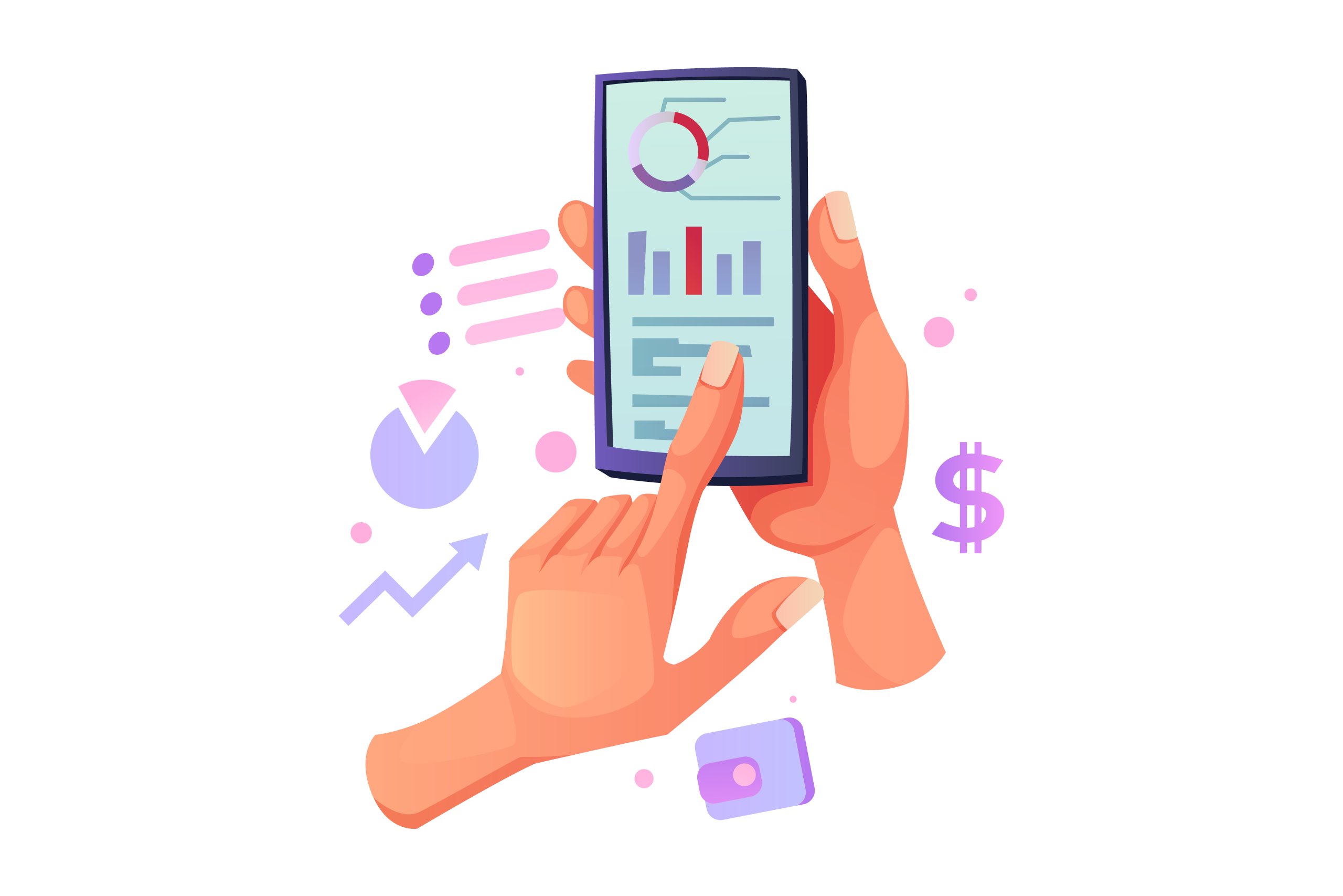 hand-uses-smartphone-3 application finance charts