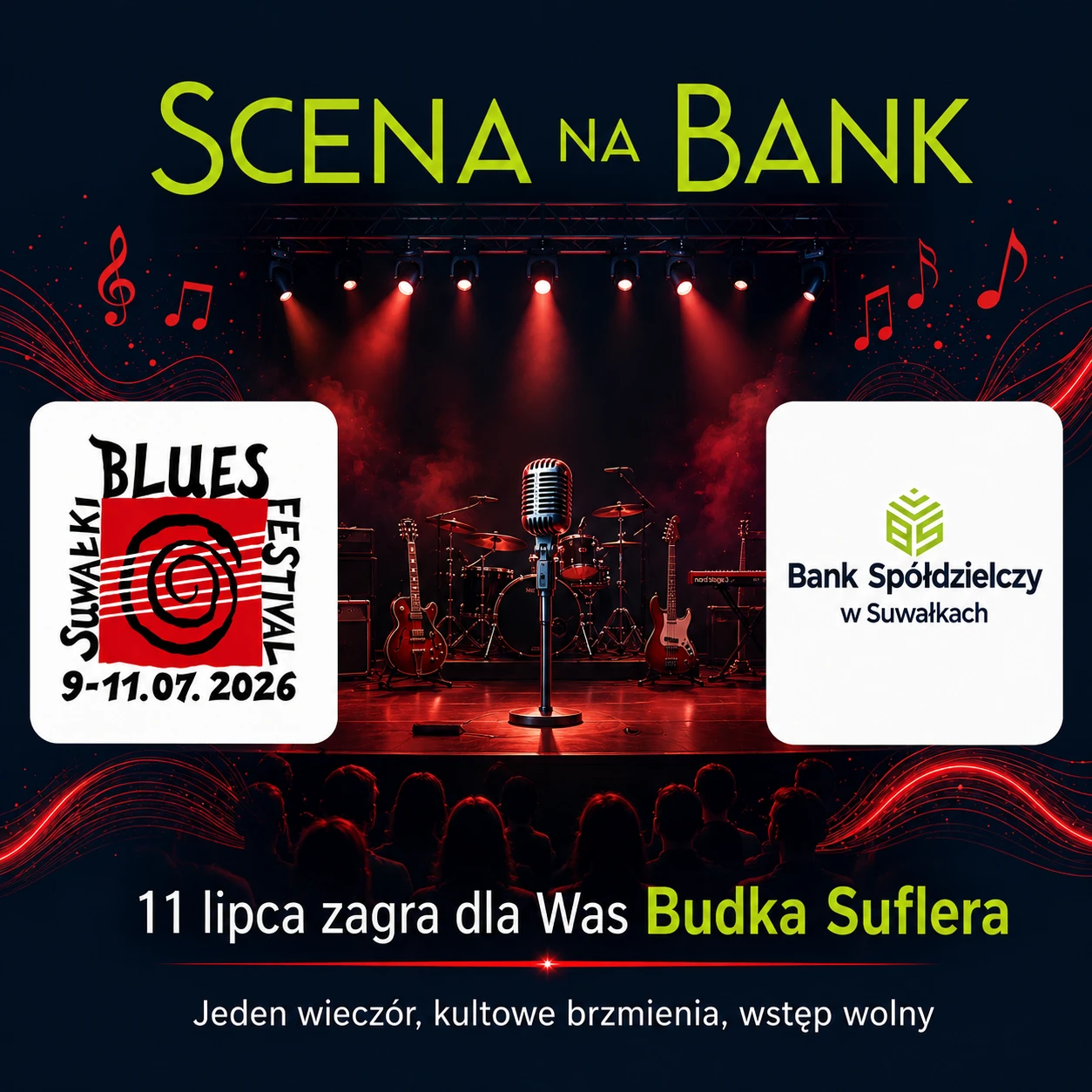 Scena na Bank - Budka Suflera, Suwałki Blues Festival 2026